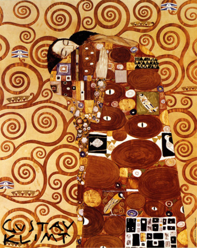 Fulfillment, Stoclet Frieze, C.1909 - Gustav Klimt Painting